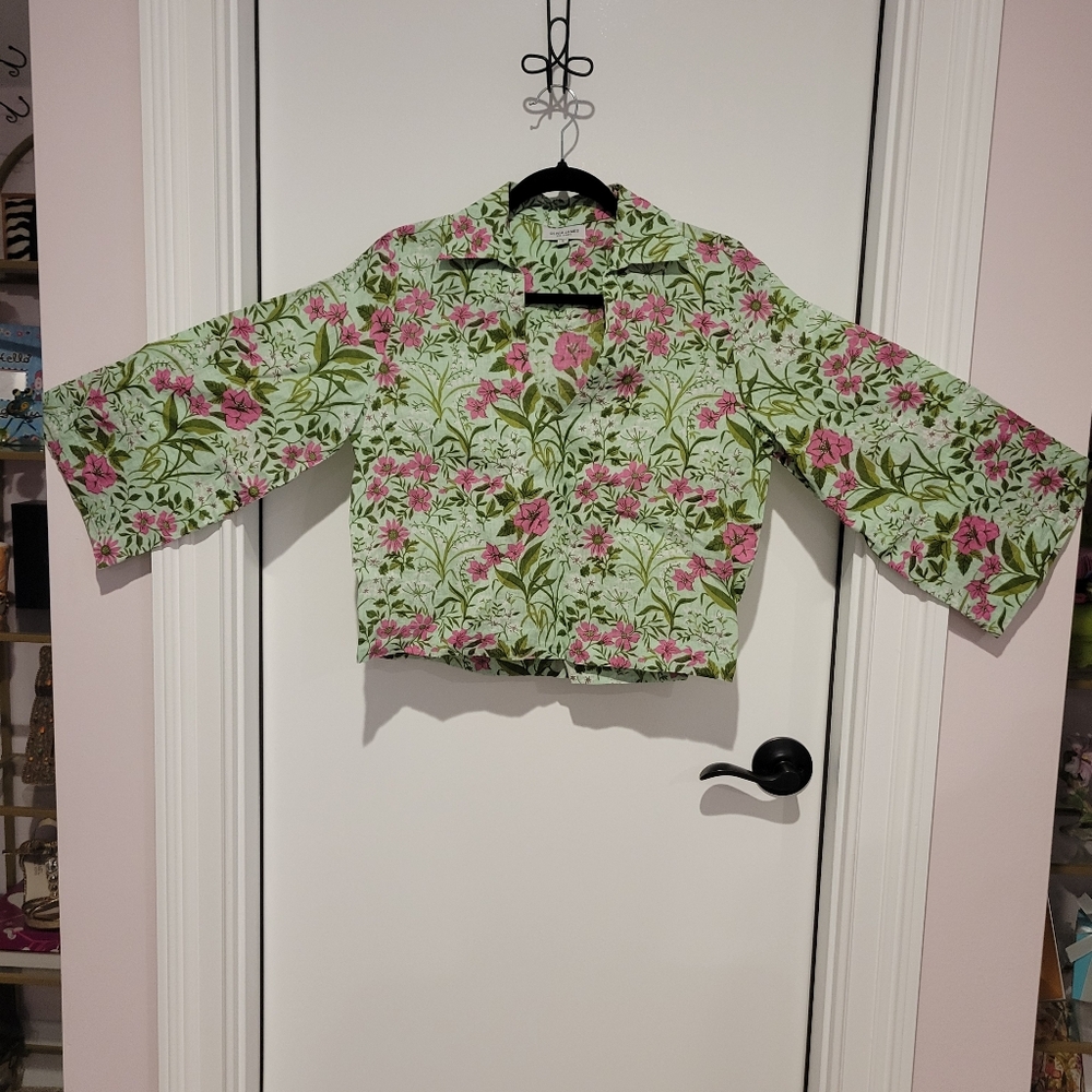 Olivia James Linen Floral Shirt